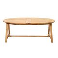 **Technische Titel in het Nederlands: **Eikenhouten ovale tafel met uitschuifmechanisme**