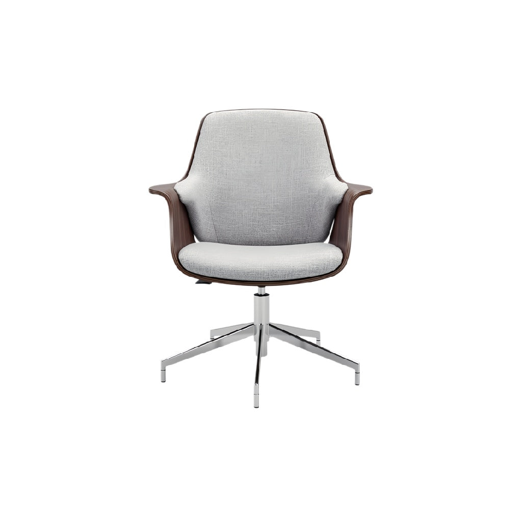 **Moderne bureaustoel met rotatieve basis en comfortabele kussens**