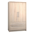 **Technische Titel in het Nederlands: Elegante Houten Kast met Twee Deuren en Lades**