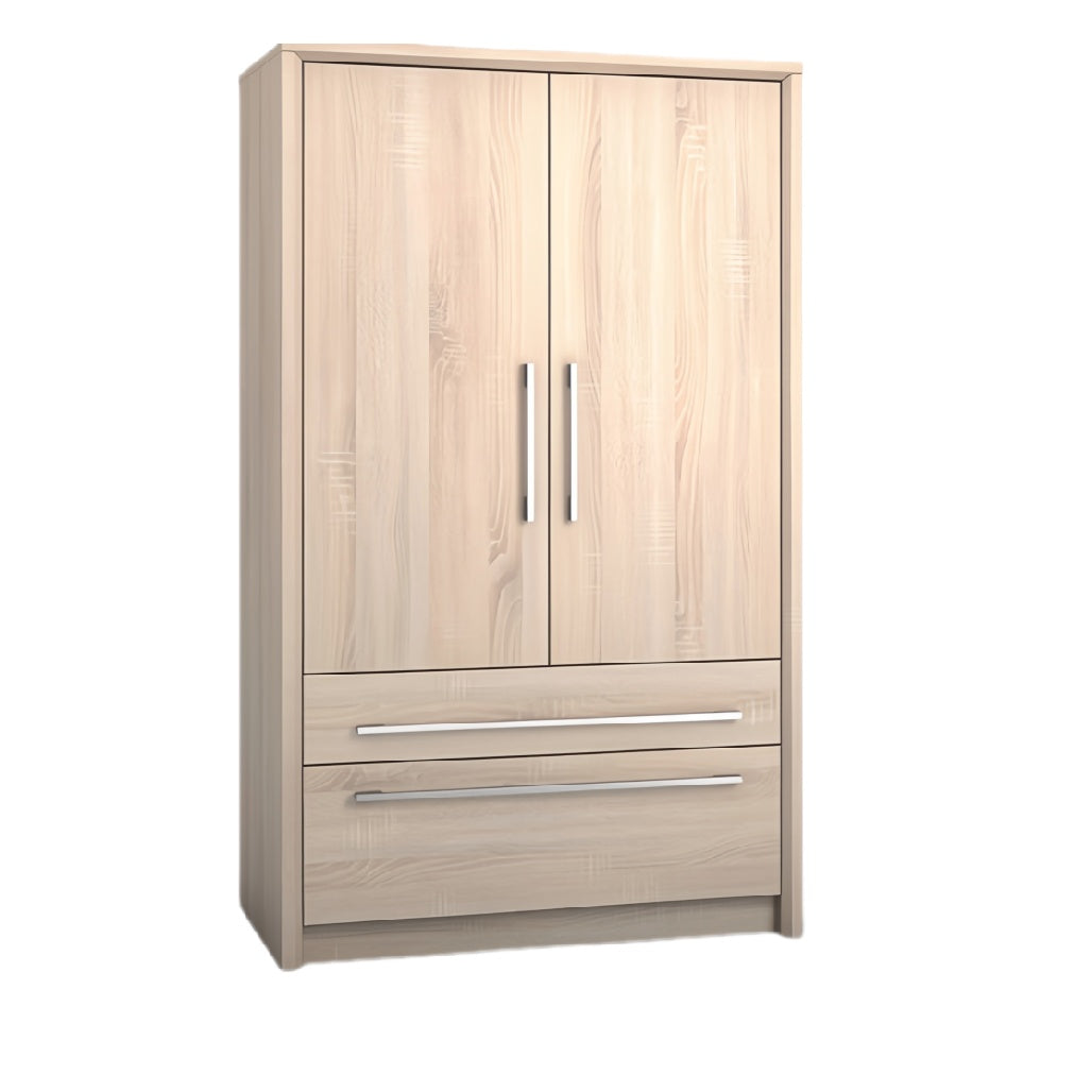 **Technische Titel in het Nederlands: Elegante Houten Kast met Twee Deuren en Lades**