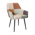**Technische Titel in het Nederlands:** **Moderne Patchwork Stoel met Zwarte Poten**